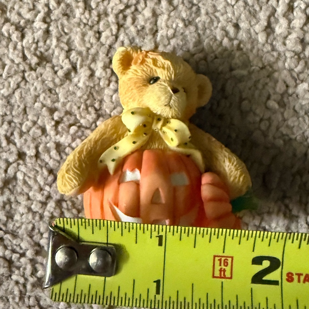 Cherished Teddies Leslie Avon Exclusive Pumpkin Bear Figurine‎ - Picture 7 of 7